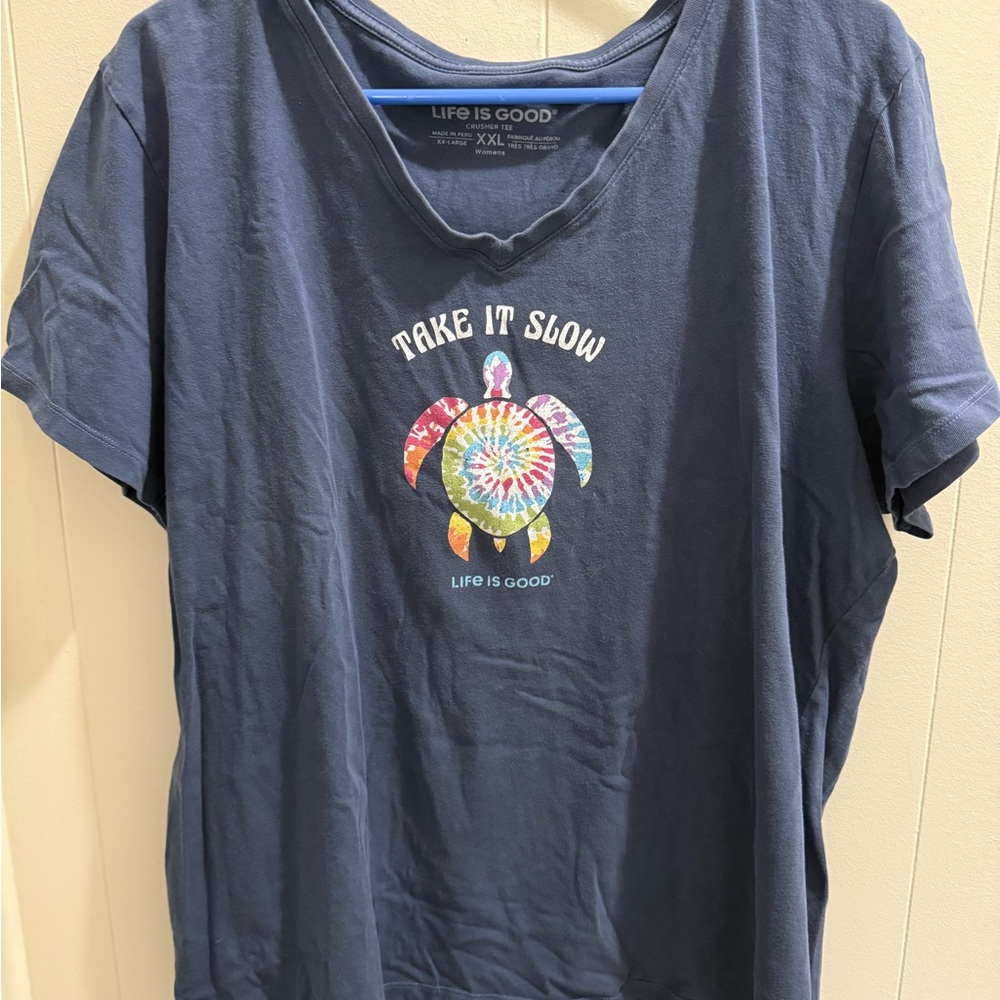 Life Is Good Charcoal Crusher Tee